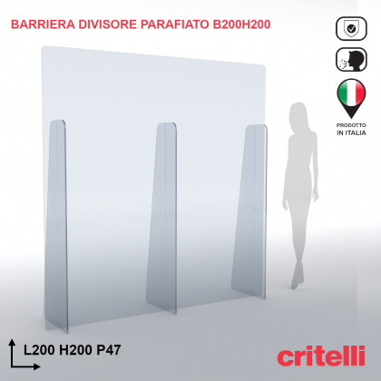 barriera parafiato divisorio BARDIV200H200XL