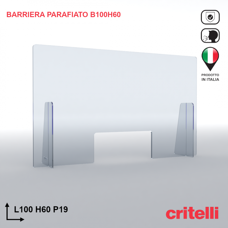 Barriera parafiato BAR100H60S3