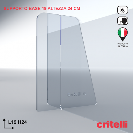 Supporto barriera parafiato trasparente antiurto 40x60