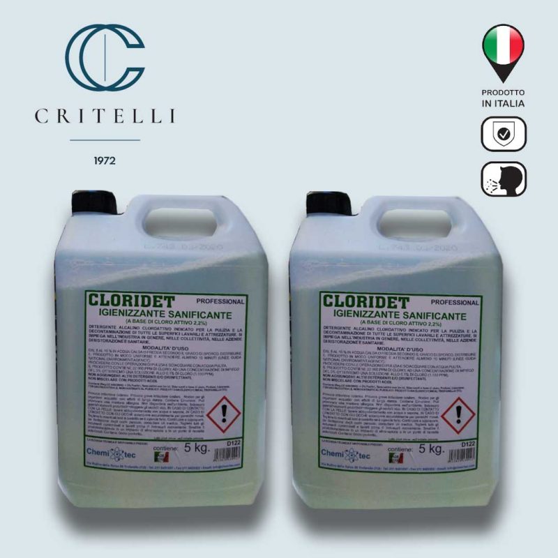 cloridet detergente igienizzante sanificante alcalino cloroattivo