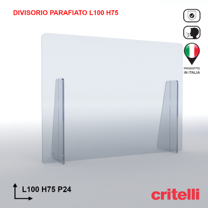 Divisorio parafiato DIV100H75S3