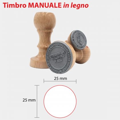 MANUALE IN LEGNO 25x25