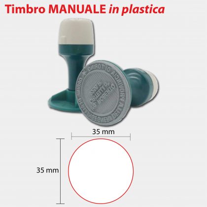 MANUALE TONDO PLASTICA 35X35