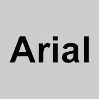 Carattere font arial