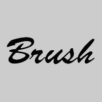 Carattere Font Brush script