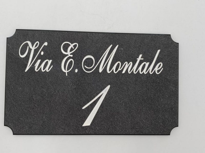 Numero civico in HPL effetto pietra 11×14 cm - immagine 2