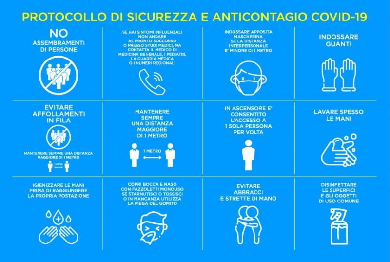 Cartello Covid Protocollo di Sicurezza e Anticontagio - immagine 2