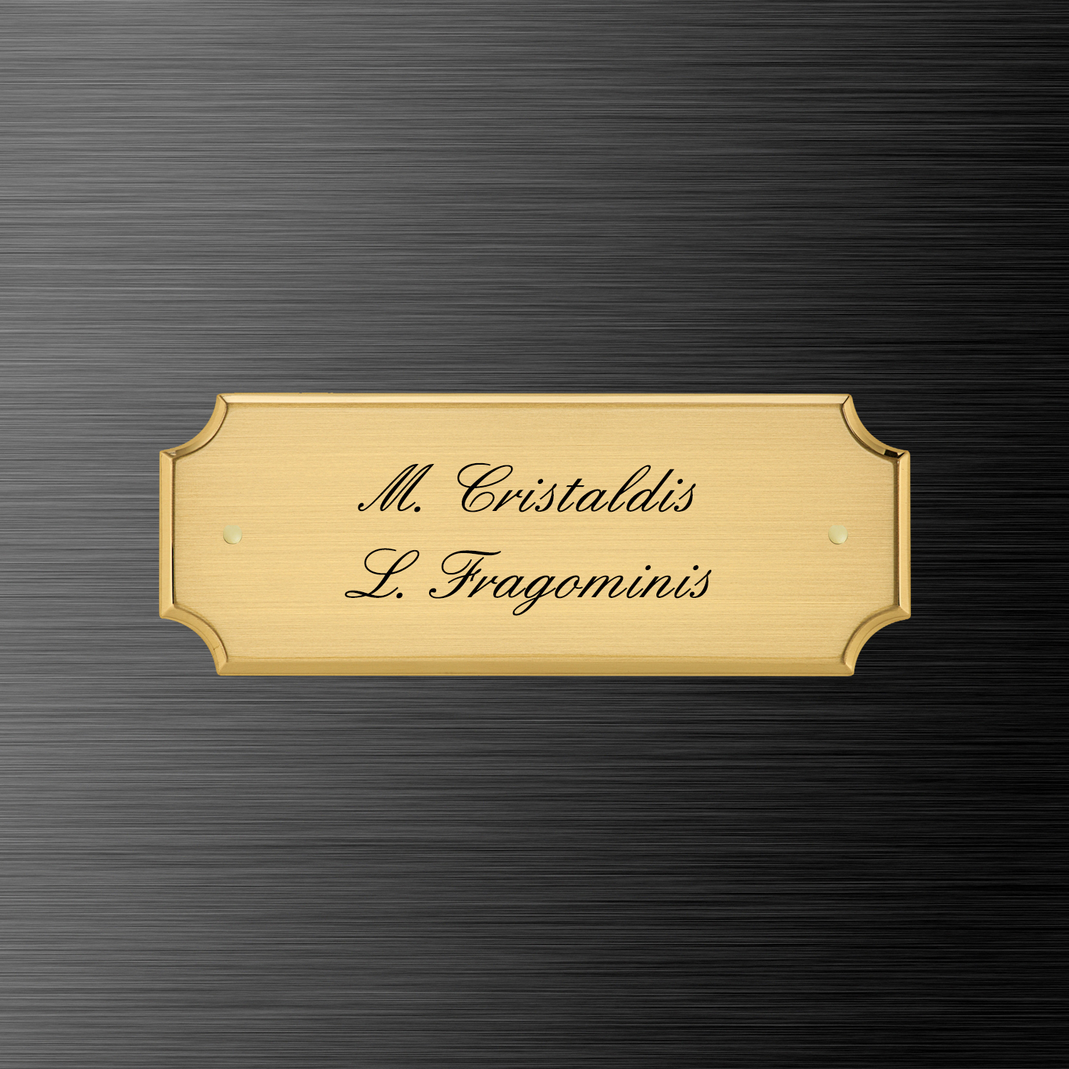 Targhe In Ottone - Crea Le Tue Targhette Online