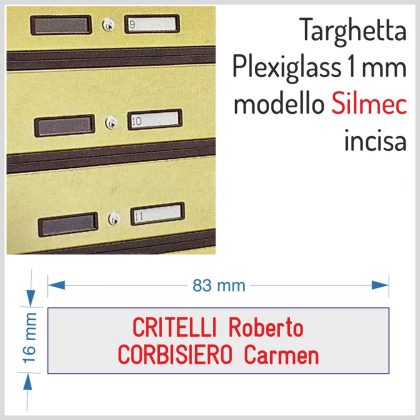 Targhette per cassette postali