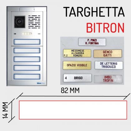 Targhette per citofono e cassette postali