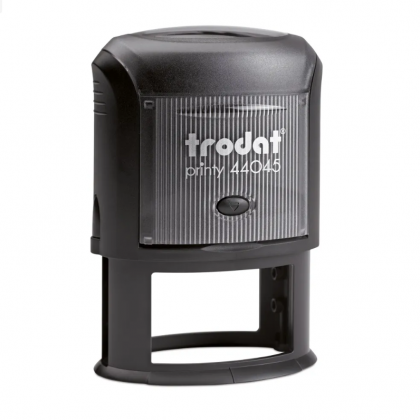 TRODAT PRINTY P3 44045 Timbro Autoinchiostrante Ovale Nero 45 x 30 mm Testo a 5 righe con Cartuccia Nera