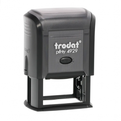 TRODAT PRINTY P3 4929 Timbro Autoinchiostrante Rettangolare Nero 50x30 mm Testo a 6-7 righe con Cartuccia Nera