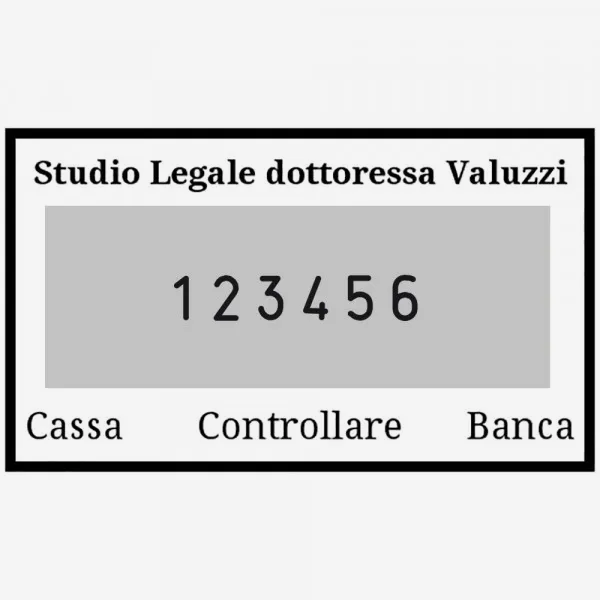 TRODAT PRINTY 4750 Timbro Autoinchiostrante Rettangolare Datario data italiana 41 x 24 mm con testo a 2 righe e Cartuccia Nera
