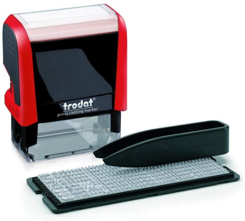 TRODAT PRINTY 4911 Clothing Marker Timbro Fai-Da-Te per Tessuti Autoinchiostrante 38 x 14 mm 3 righe di testo - immagine 3