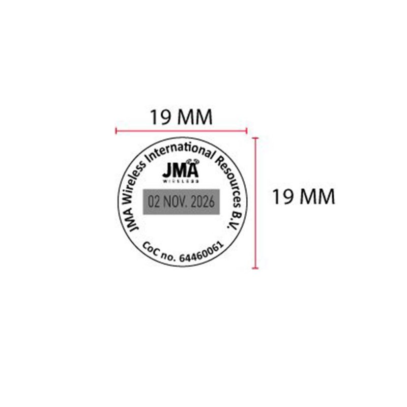 TRODAT PRINTY 46119 Timbro Autoinchiostrante Datario data italiana Rotondo Diametro 19 mm con testo personalizzato sino a 4 righe e Cartuccia Nera