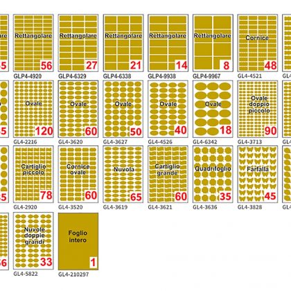 Etichette in Carta Oro Gold Multifunzione con Stampa Laser Inclusa