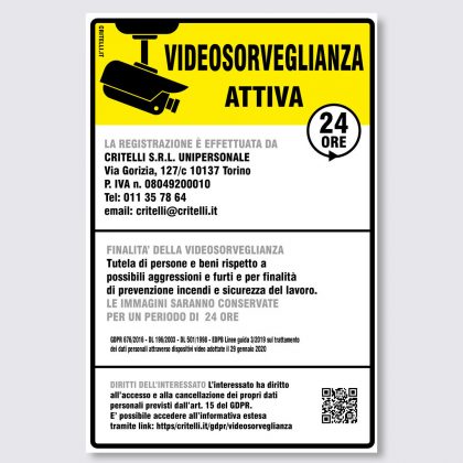 Cartelli Videosorveglianza a Norma