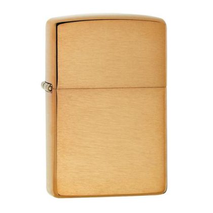 ACCENDINO ZIPPO ORIGINALE BRASS SATINATO art. 204B