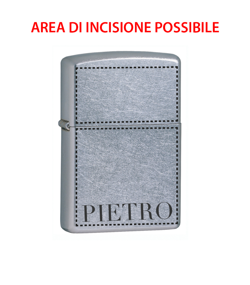ACCENDINO ZIPPO ORIGINALE STREET CHROME art. 207