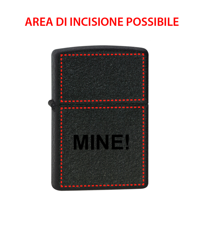 ACCENDINO ZIPPO ORIGINALE BLACK CRACKLE art. 236