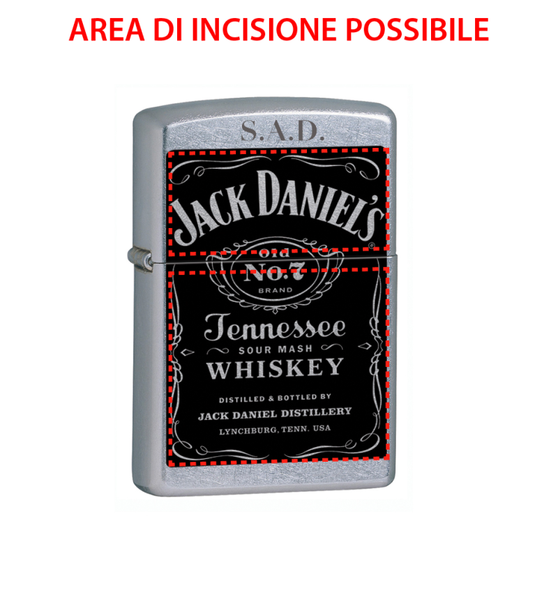 ACCENDINO ZIPPO ORIGINALE JACK DANIEL'S art. 24779